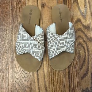 Earthy, Comfy Slide Sandals